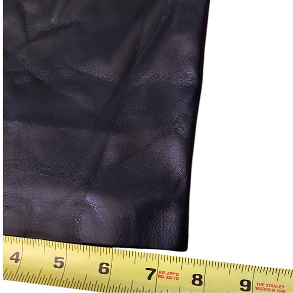 Joie Black Straight Leg Vegan Faux Leather Pants Size 10 NWT - Picture 11 of 13